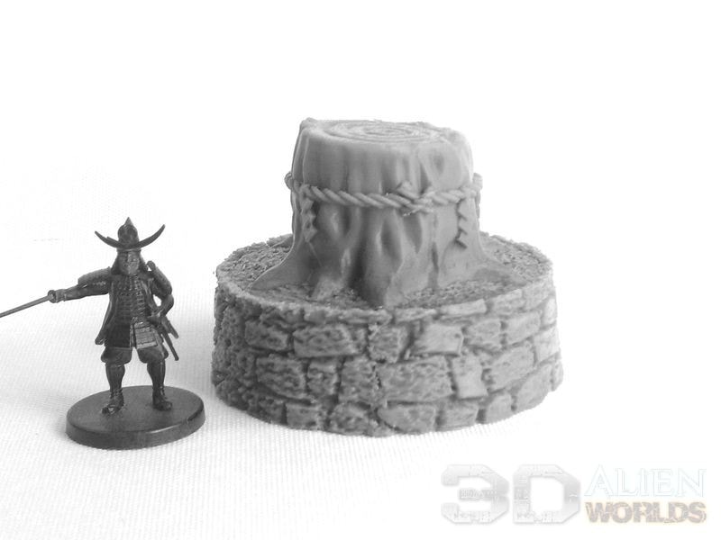 3DAlienWorlds – Heiliger Baumstumpf – bemaltes Modell aus dem Daimyos-Will-Sortiment