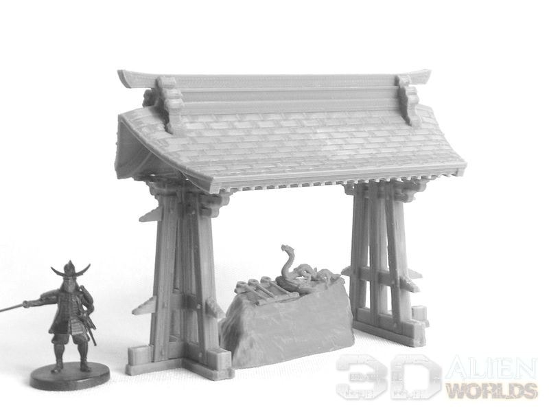 3DAlienWorlds – Waschkübel – bemaltes Modell aus dem Daimyos-Will-Sortiment