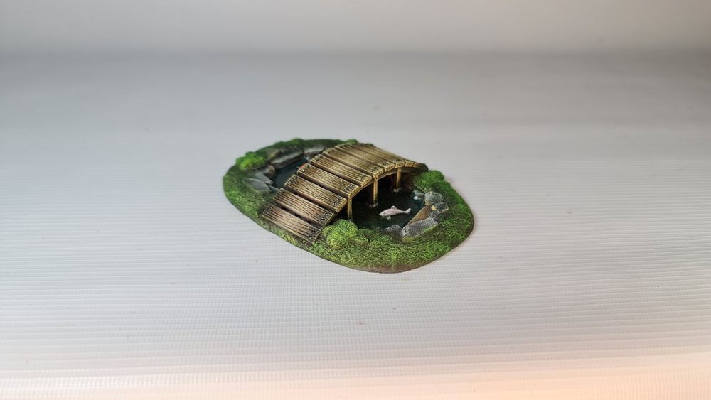 Nippon Saga – Kleine Brücke – bemaltes Modell aus dem Daimyos-Will-Sortiment