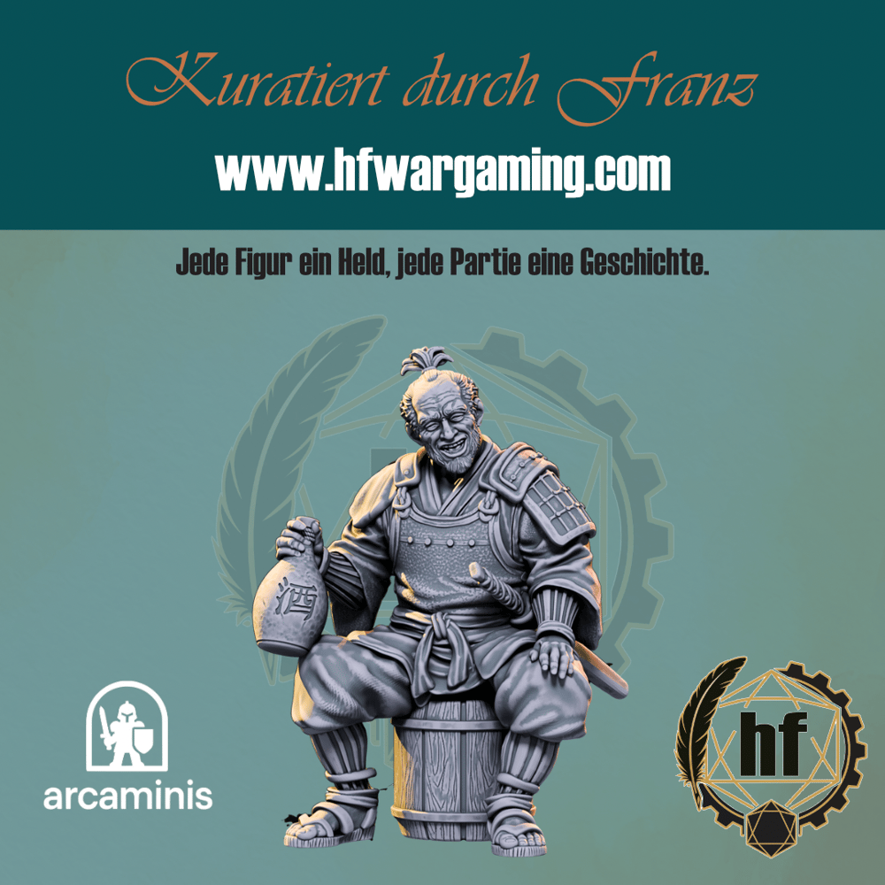 Drunk Elder – bemaltes Modell aus dem Daimyos-Will-Sortiment